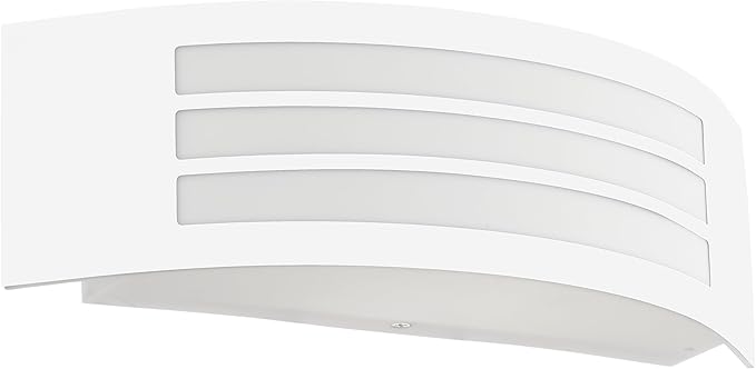 Eglo Leiros Lámpara de pared exterior, iluminación exterior para pared de casa, aplique ex
